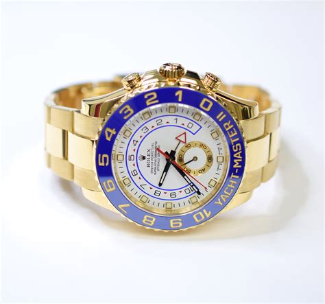 rolex yacht-master ii 18k yellow gold 44mm|rolex yacht master watch.